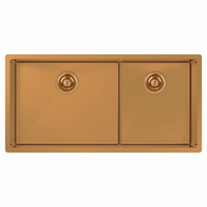Abey Piazza 1 and 3/4 Square Bowl Sink Copper