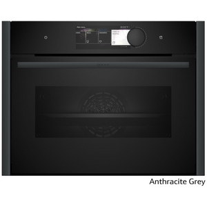 NEFF Flex Design 45cm Compact Oven with FullSteam Anthracite Grey