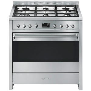 Smeg 90cm Classic Aesthetic Dual Fuel Freestanding Oven A11XPY-9