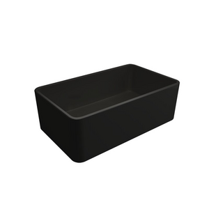 Turner Hastings Novi 75 x 46 Fine Fireclay Single Bowl Butler Sink Matte Black