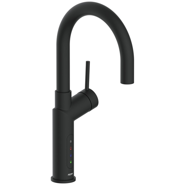 Peppy Taps Signature 5in1 Boiling Chilled and Sparkling Filtered Water Tap Matte Black 5IN1BCSELECMB