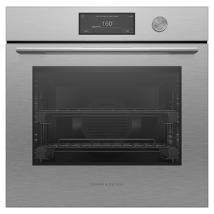 Fisher & Paykel 60cm Series 11 Contemporary Combi-Steam Oven Brushed Silver Glas