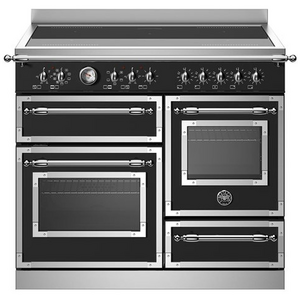 Bertazzoni 100cm Nero Heritage Series Induction Freestanding Oven