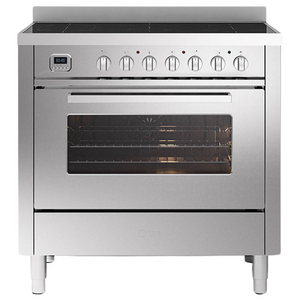 ILVE 90cm Pro Line Freestanding Oven with 5 Zone Induction Cooktop Stainless Steel