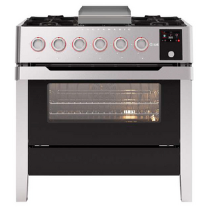 ILVE 90cm Panoramagic Freestanding Dual Fuel Oven/Stove Stainless Steel