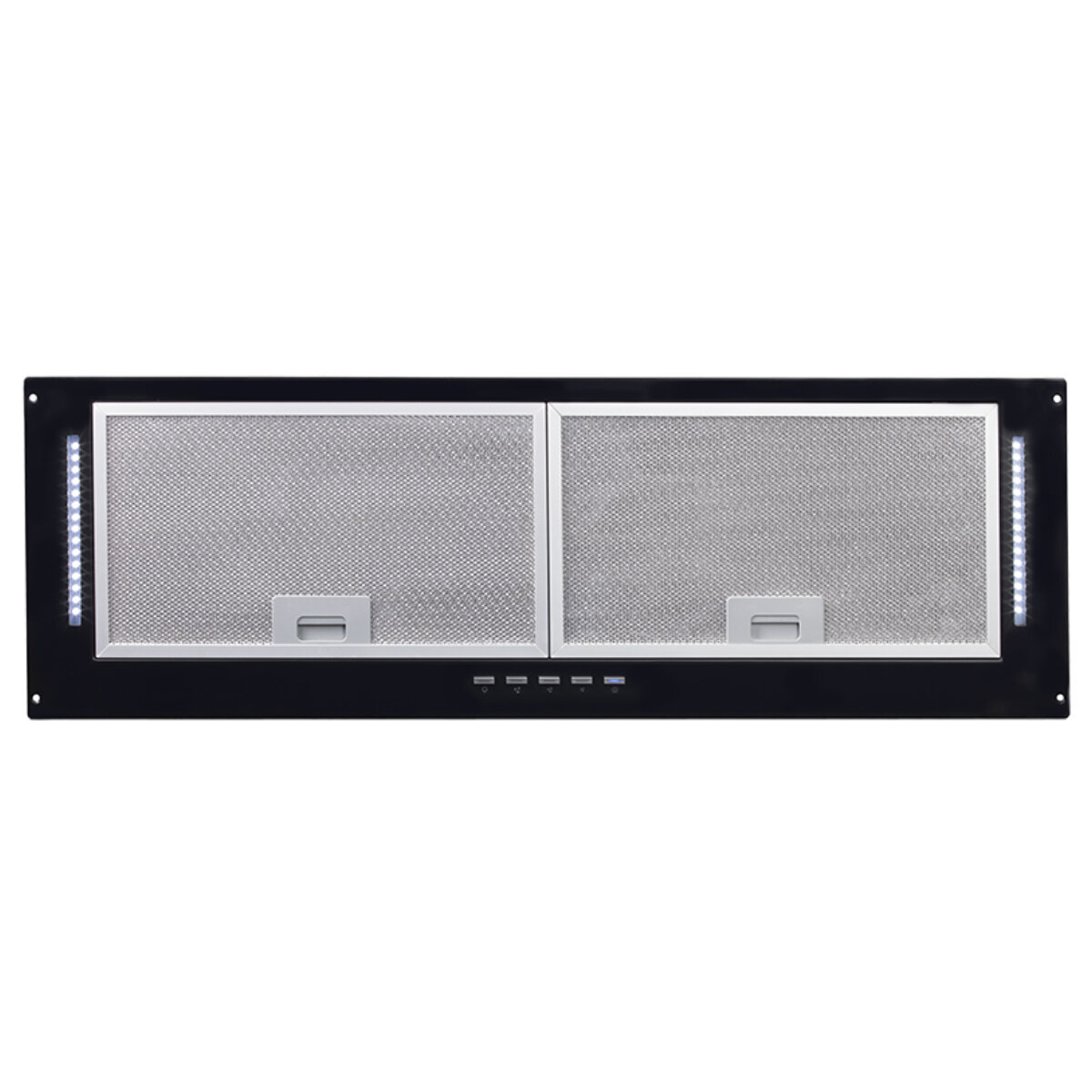 Artusi 90cm Matte Black Concealed Undermount Rangehood AUM90B Winning Appliances