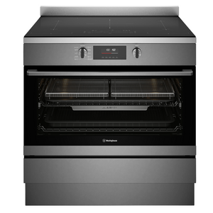 Westinghouse 90cm Induction Pyrolytic Freestanding Oven with SteamBake Dark Stainless Steel WFEP9757DD