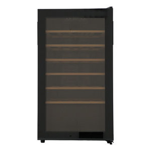 Cantina 34 Bottle Single Zone Freestanding Wine Cabinet Black