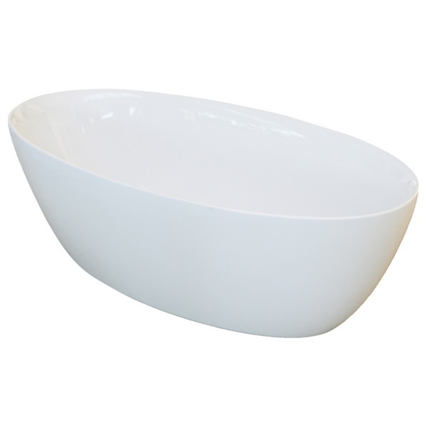 Oliveri Naples Freestanding Bath 1700mm - Gloss White NA1700D