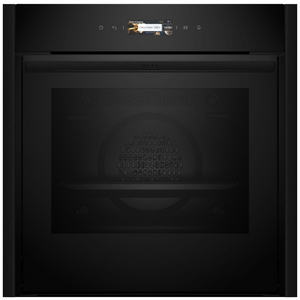 NEFF 60cm N70 Pyrolytic Oven Aluminium Brushed Black Anodized B59CR71D0A