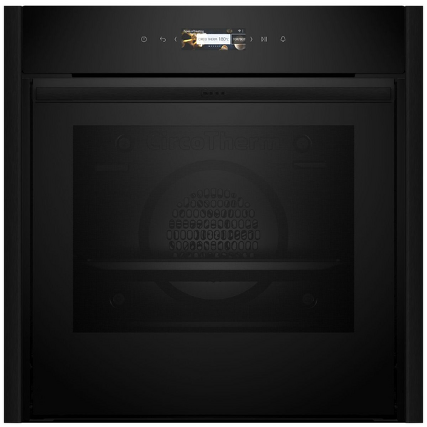 NEFF 60cm N70 Pyrolytic Oven Aluminium Brushed Black Anodized B59CR72D0A
