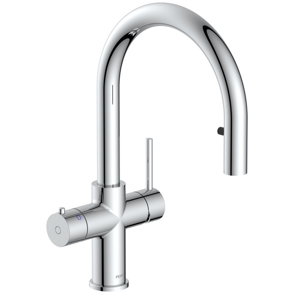 Peppy Taps Flagship 4in1 Pull Out Boiling and Ambient Filtered Water Tap Chrome 4IN1BAPOCH