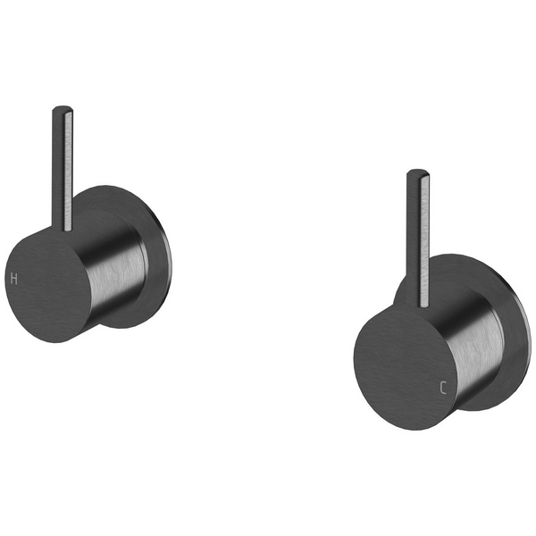 Sussex Taps Virgo Wall Top Assembly LUXPVD Brushed Smoke Gunmetal VGWTA01-54