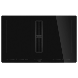 Smeg 83cm Universale Induction Cooktop with Integrated Rangehood HOBD682D2