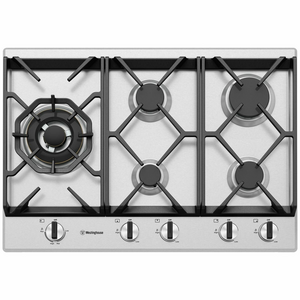 Westinghouse 75cm 5 Burner Stainless Steel Gas Cooktop