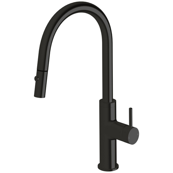 Sussex Taps Virgo Sink Mixer Pull Out Spray Tap LUXPVD Matte Opium Black VGSMPOS01-58