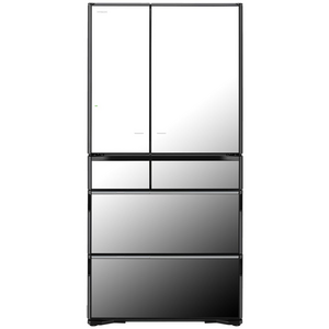Hitachi 735L Multi Drawer French Door Refrigerator Crystal Mirror Glass
