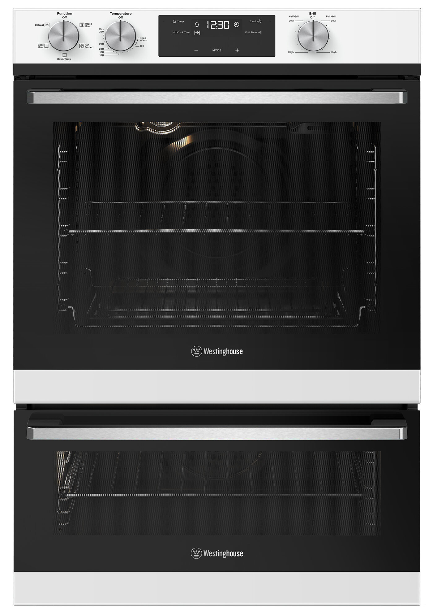 Wall ovens with grill top