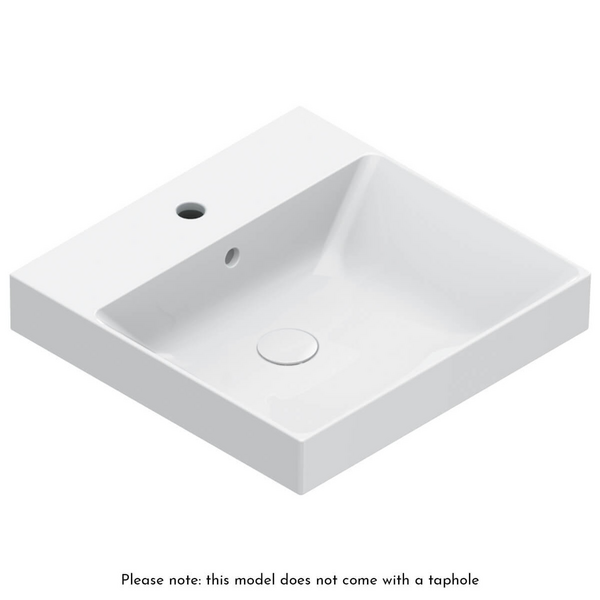 Catalano Zero 500x500 Basin Gloss White No Taphole 0120500001