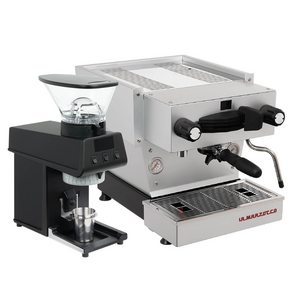 La Marzocco Linea Mini Metallic Grey Home Package with Black Pico WA-PACK-GB-PICO