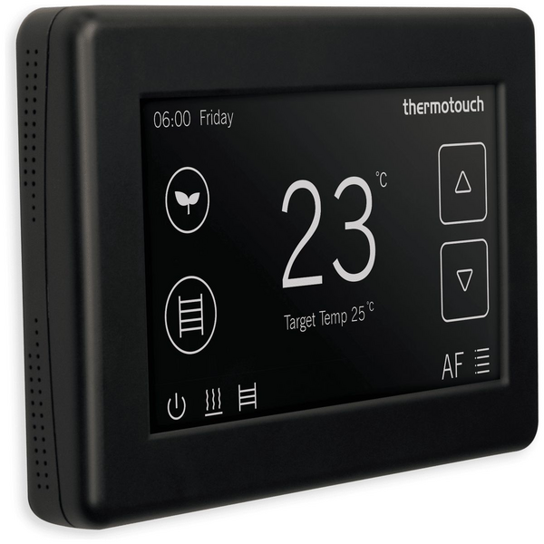 Thermogroup Thermotouch 4.3dC Dual Control Thermostat Black 5246
