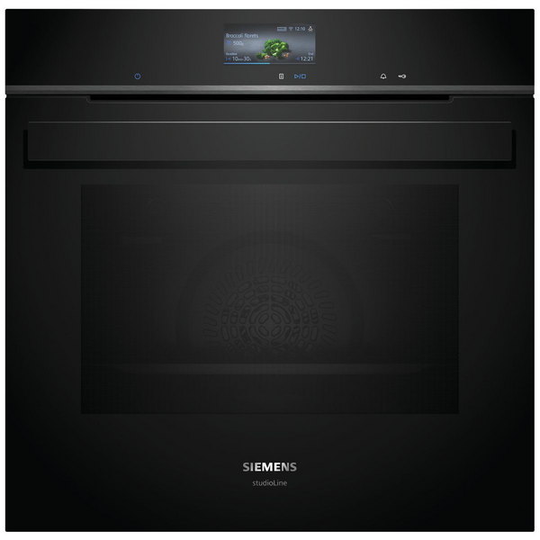 Siemens iQ700 60cm Pyrolytic Oven Gloss Black HB976GMB1B
