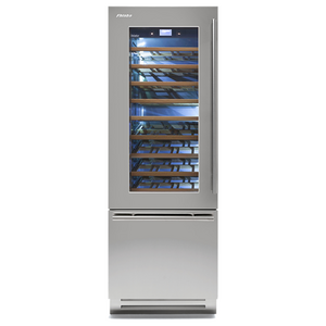 Fhiaba 75cm Classic Wine Cellar and Wine Drawer Left Hinge Stainless Steel