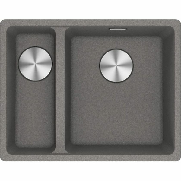 Franke Maris 340/150mm 1 and 1/2 Bowl Left Flushmount Sink with Extension Drainer Stone Grey MRG260-SBLSGFPC