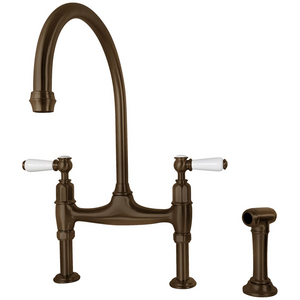 Shaws by Perrin & Rowe Pendleton Kitchen Mixer with Rinse - English Bronze AUSH-4173EBWPC