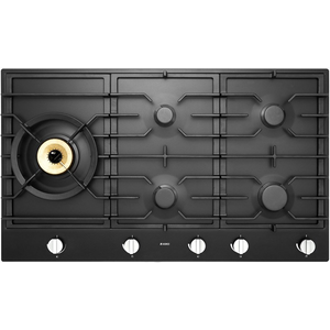 ASKO 90cm Natural Gas Cooktop with Super Flex Wok Burner Black Matte