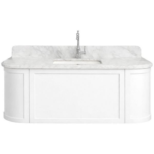 Turner Hastings Evara 120x53 Wall Hung Vanity with Real Marble Top and Ceramic Undercounter Basin White NTH EV120-WH-NTH