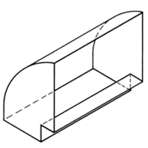 Qasair Horizontal Bend 90 Degrees Twin Motor Ducting HB2