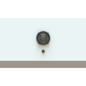 Pitt Akan 1 Small Burner Natural Gas Cooktop Professional Brass