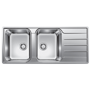Blanco Double Bowl Right Hand Drainer Sink
