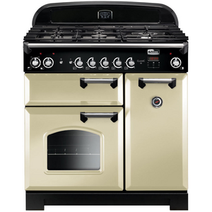 Falcon 90cm Classic Natural Gas Freestanding Oven/Stove Cream and Chrome