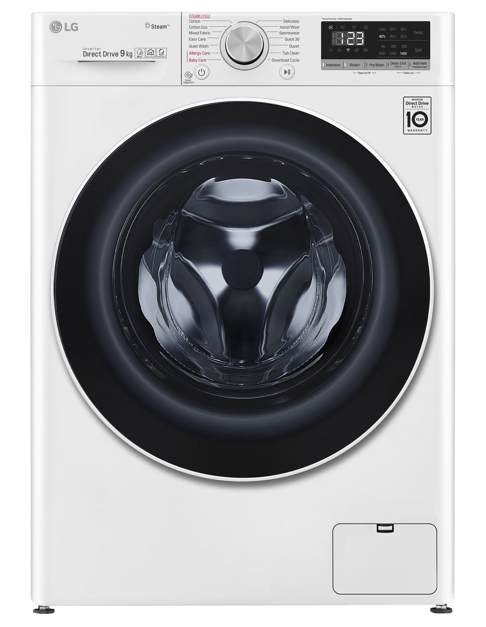 LG 9kg Front Load Washing Machine with Steam WV5 1409W Winning