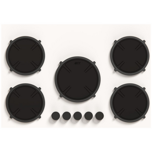 Pitt Elbrus Series- 5 Burner Induction Cooktop Black ELBRUS5BTF-I