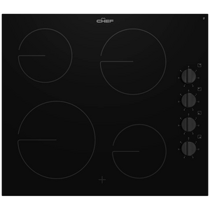 Chef 60cm 4 Zone Ceramic Cooktop
