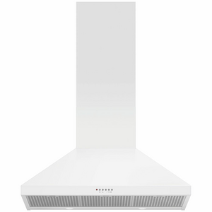 Fisher & Paykel Series 7 90cm Pyramid Chimney Wall Canopy Rangehood White