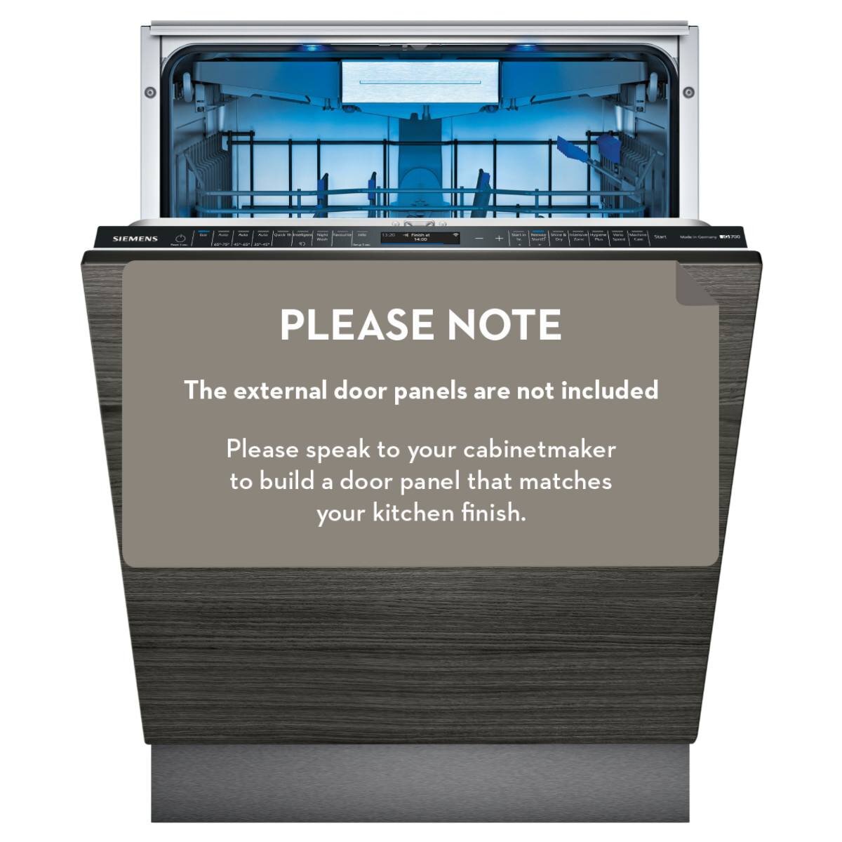 Siemens iq700 integrated dishwasher top