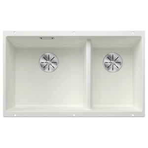 Blanco SUBLINE 430/270 Double Bowl Undermount Sink White