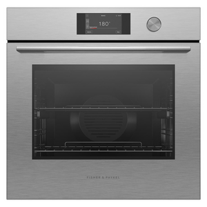 Fisher & Paykel 60cm Series 7 Contemporary Pyrolytic Oven Brushed Silver Glass OB60SACPTDX5