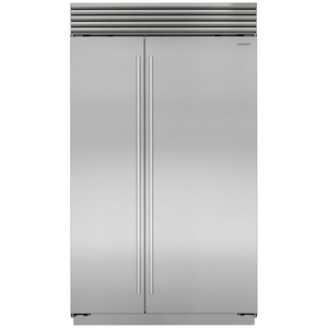 Sub-Zero Classic 890L Built-In Side By Side Fridge with Internal Dispenser - Tubular Handles