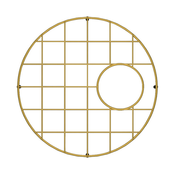 Turner Hastings Cuisine Round 47 x 47 Brushed Brass Grid CUR471SSG-BB