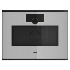 Gaggenau 60cm Minimalistic Series Compact Built-In Combi-Microwave Oven Left Hinge - Sterling