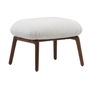 De La Espada Nino Ottoman - Danish Oiled Walnut with Maple 102 Upholstery 101ODOWMAPLE102