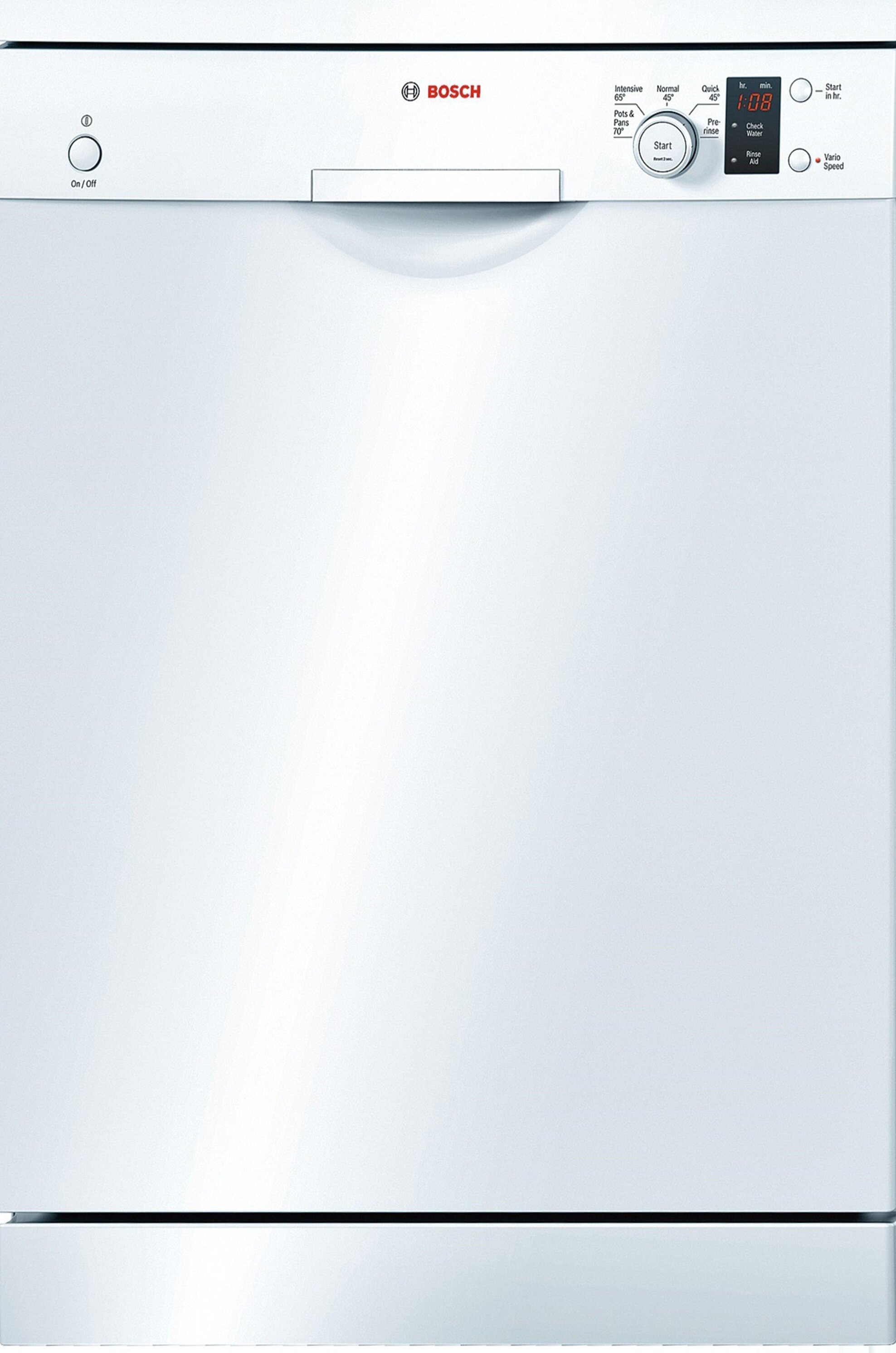 Bosch sms50e32au white freestanding dishwasher hot sale