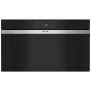 WOLF M Series Contemporary 76cm Handleless Convection Steam Oven - Black