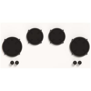 Pitt Drum Series- 4 Burner Induction Cooktop Black