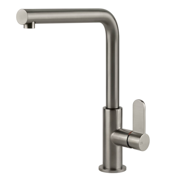 Gessi Acciaio Swivel Mixer Tap Stainless Steel 60538-239